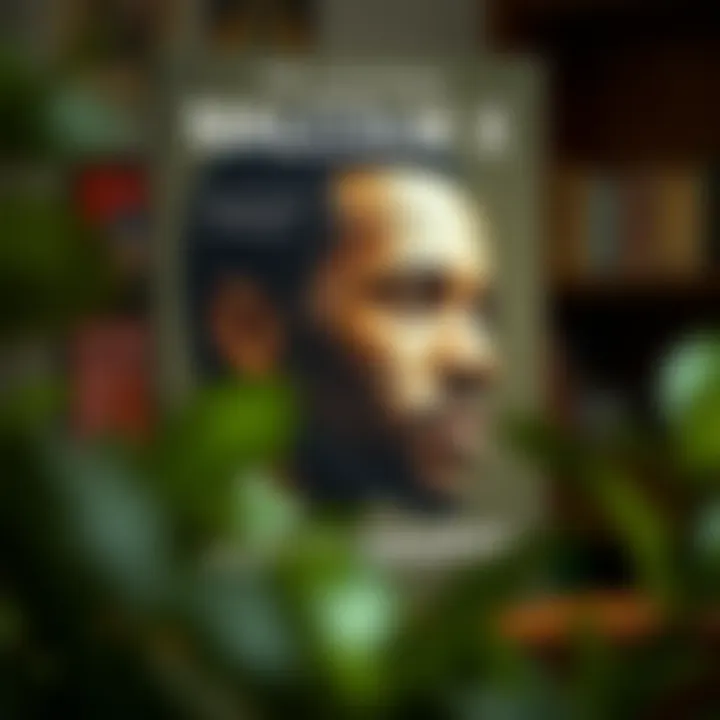 Cover of Malcolm X's autobiography featuring a striking portrait