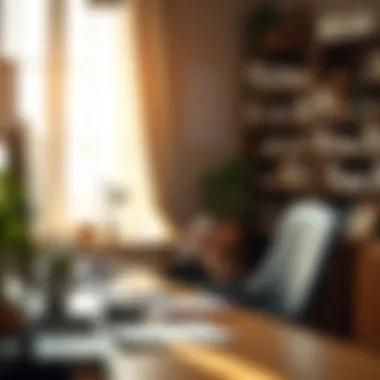 Disciplined Decision Making Environment A serene workspace symbolizing disciplined financial decision-making