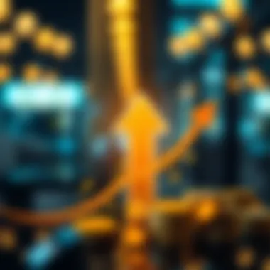 An upward arrow symbolizing smart investments