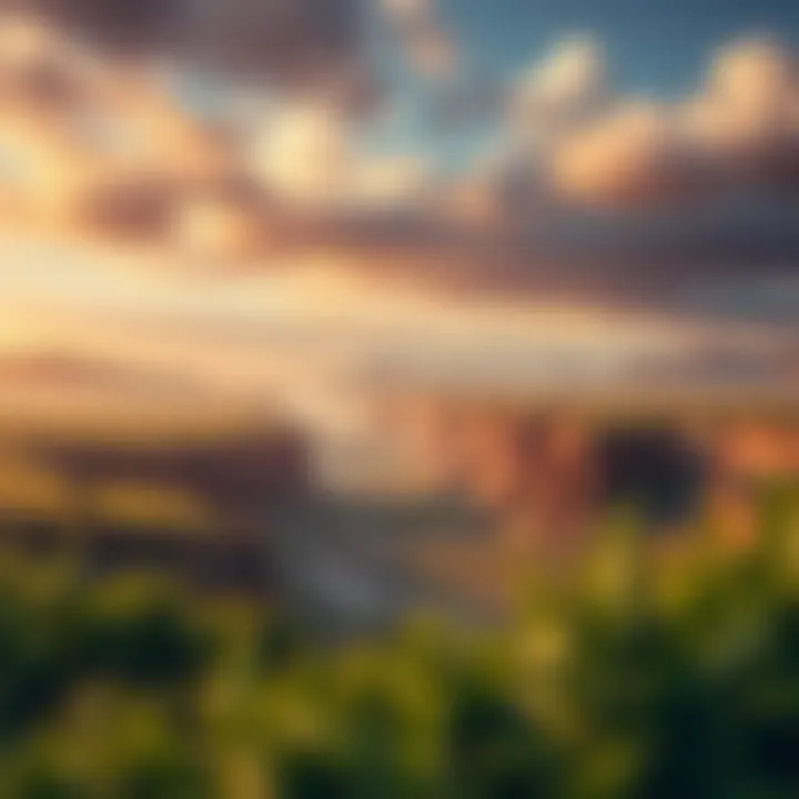 Embracing Change Dynamic landscape representing change and adaptation