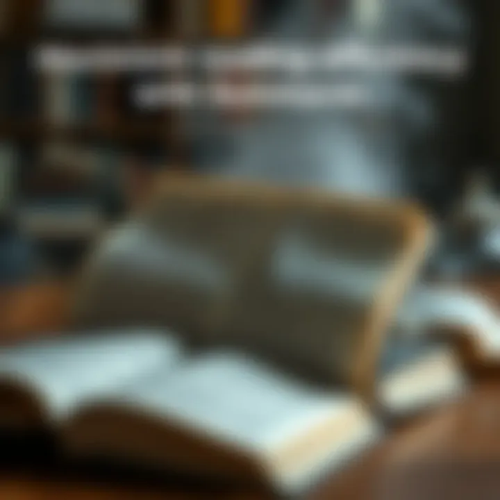 An illustrated guide to maximizing reading efficiency through summaries