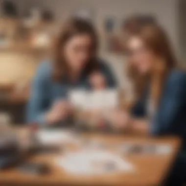 Engagement with Rachel Hollis's Works A diverse group of readers engaging with Rachel Hollis's books