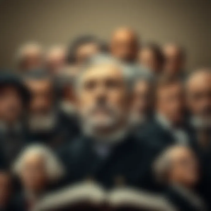 Collage of Influential Historical Figures A collage of influential historical figures represented in audiobooks