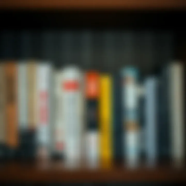 Contemporary Literary Gems A diverse selection of contemporary novels on a shelf