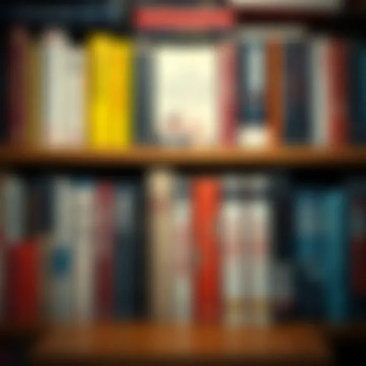 Classic Titles on Personal Development A bookshelf filled with classic motivational titles