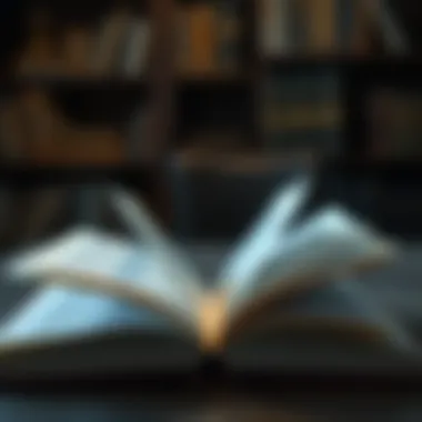 Journey Through Learning An open book with pages flipping, representing the journey of learning and discovery.