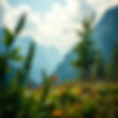 Nature and Resilience A serene landscape symbolizing perseverance