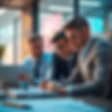 Strategic Business Collaboration Collaborative business meeting with strategy discussion