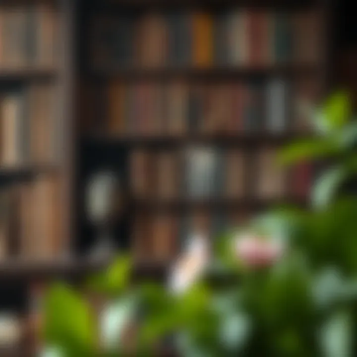 Cultural Impact of Literature A bookshelf filled with classic literary works, representing cultural impact