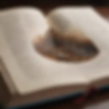 The Essence of Summarization An open book with highlighted text and notes in the margins