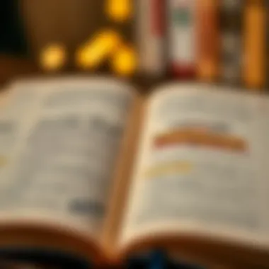 Words that Inspire An open book with highlighted passages, representing literary influence