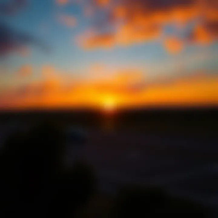 Reflections of a Sunset A vibrant sunset view, reflecting the beauty of personal reflections