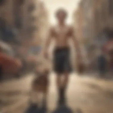 The Underdog's Triumph Symbolic representation of the underdog triumphing against all odds