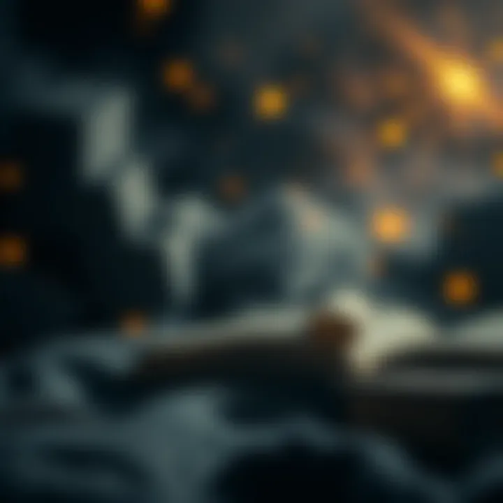 A symbolic depiction of dream interpretation