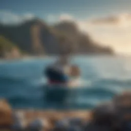 Conceptual illustration of blue ocean strategy