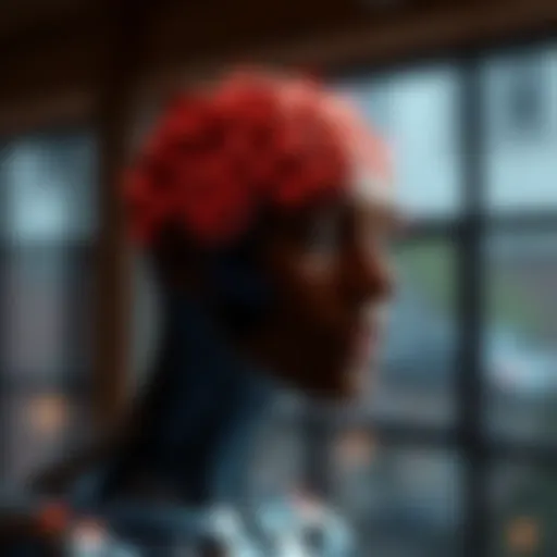 Conceptual illustration of the mind-body connection