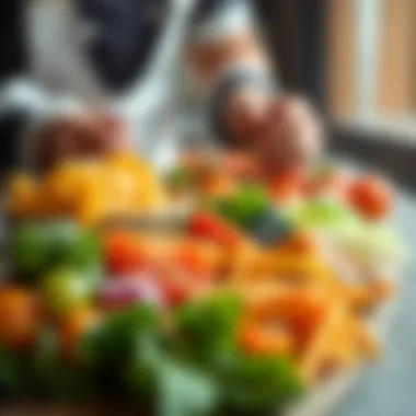 Illustration of healthy dietary patterns promoting longevity