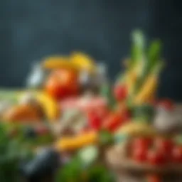 Vibrant array of nutrient-rich foods showcasing their health benefits