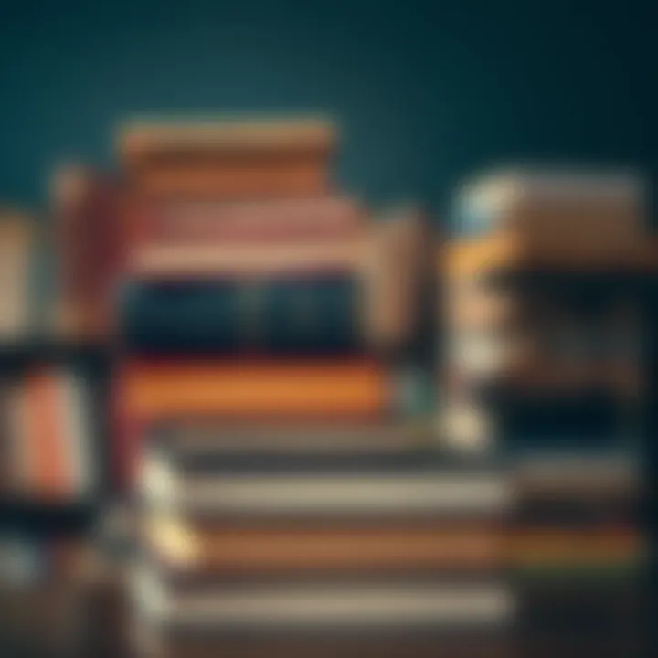 The Pursuit of Knowledge Books stacked high representing the pursuit of knowledge