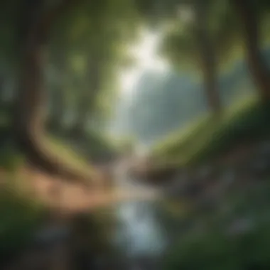 The Beauty of Slowing Down A serene landscape showcasing a tranquil scene of nature.