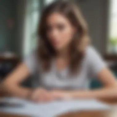 Young woman writing her goals on a notepad