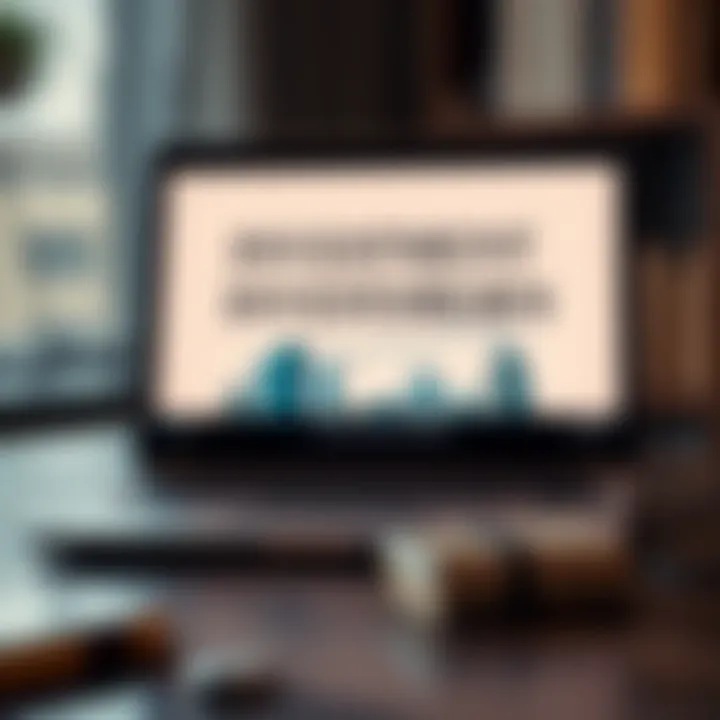 A laptop displaying investment strategies