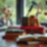 Influential Literature for Success A collection of influential books on a wooden table