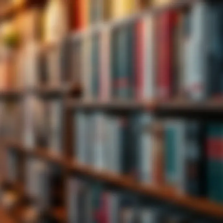 Bookshelf of Sales Literature A bookshelf filled with top sales literature