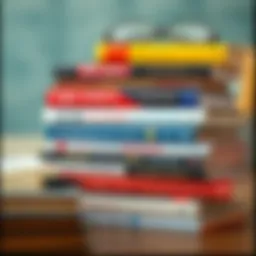 A stack of influential sales books