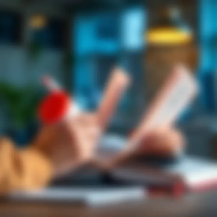 Note Taking Sales Strategy A person taking notes while reading a sales strategy book