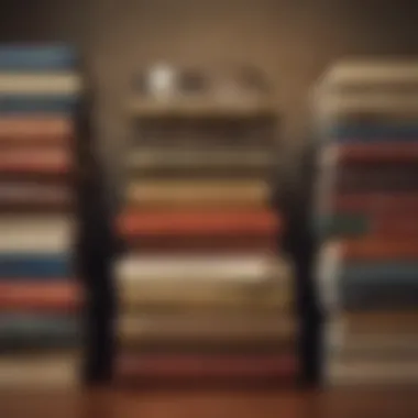 Timeless Literary Works Stack of classic literature books