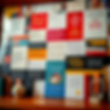 A vibrant collage of renowned quotes framed artistically