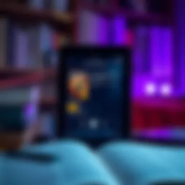 Digital Consumption of Audiobooks A digital device displaying an audiobook app interface