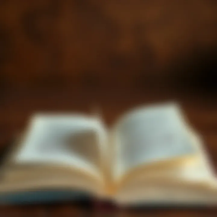 Wisdom in Every Page An open book with pages fluttering in the wind