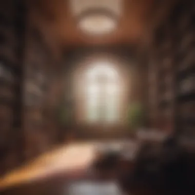 The Sanctuary of Knowledge A serene library filled with books that inspire personal growth.