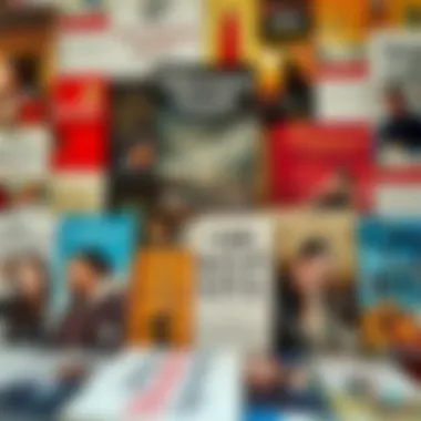 Diverse Genres in the Audible Landscape A collage of various audiobook genres