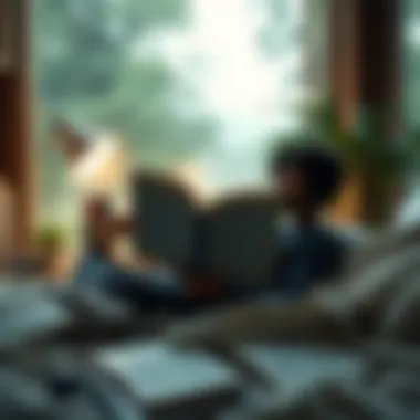 Immersive Listening: The Modern Experience A person enjoying an audiobook in a serene environment