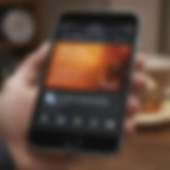 A close-up of a smartphone displaying the Audible app interface