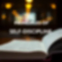 An illustration representing self-discipline principles