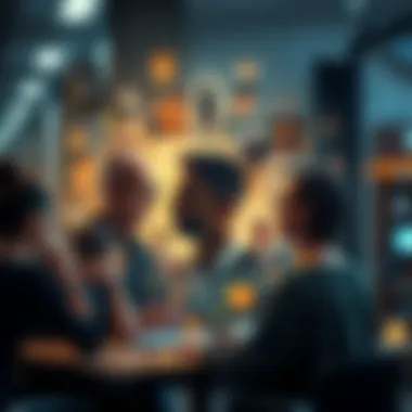 The Power of Diverse Perspectives A dynamic graphic showcasing diverse perspectives in collaboration