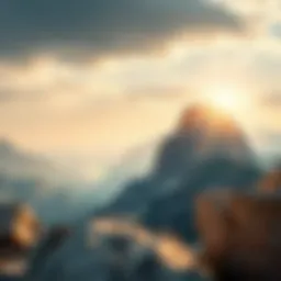 A serene mountain landscape symbolizing the journey of self-discovery