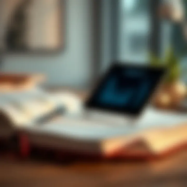Crafting a Digital Business Plan A dynamic illustration of a business plan on a digital platform