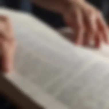 Engaging with Key Concepts A close-up of a philosophical text with highlighted passages