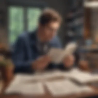 Cultivating Financial Acumen A thoughtful reader engaged in financial literature