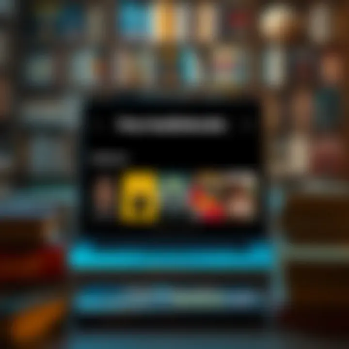 A digital platform showcasing a rich collection of audiobooks