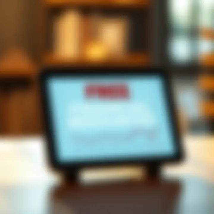 A digital device displaying free financial resources