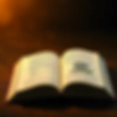 An open book with financial tips