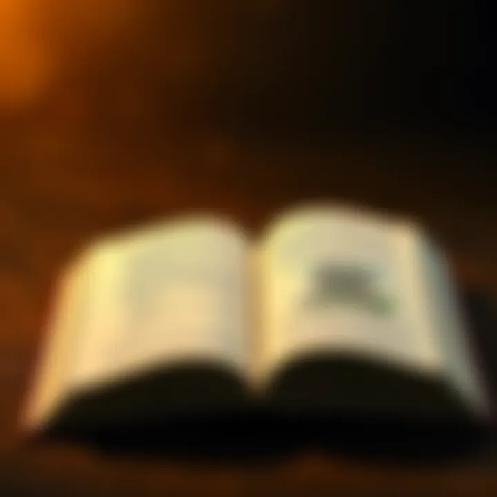 An open book with financial tips