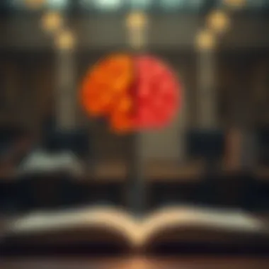 Conceptual illustration of fixed vs growth mindset