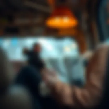 Enjoying Literature on the Go An audiobook being enjoyed in a cozy setting